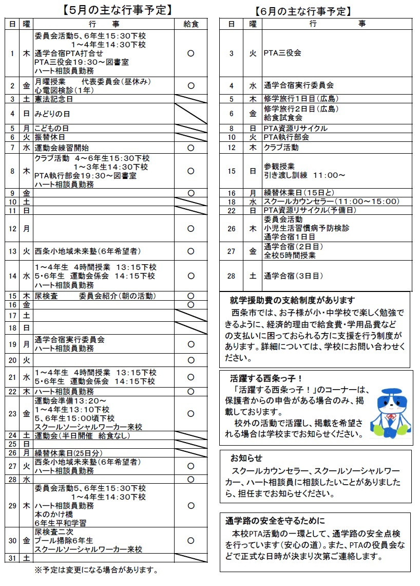 5月後半